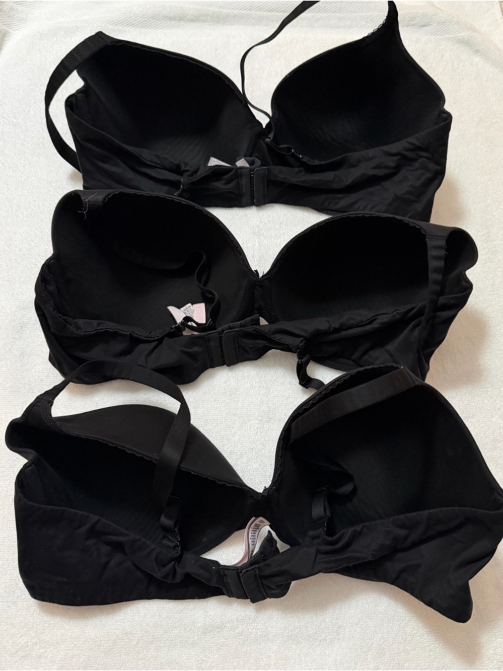 🖤 3 VICTORIA’S SECRET BODY BY VICTORIA LINED PERFECT COVERAGE BRA 44D BRAS - Picture 2 of 3